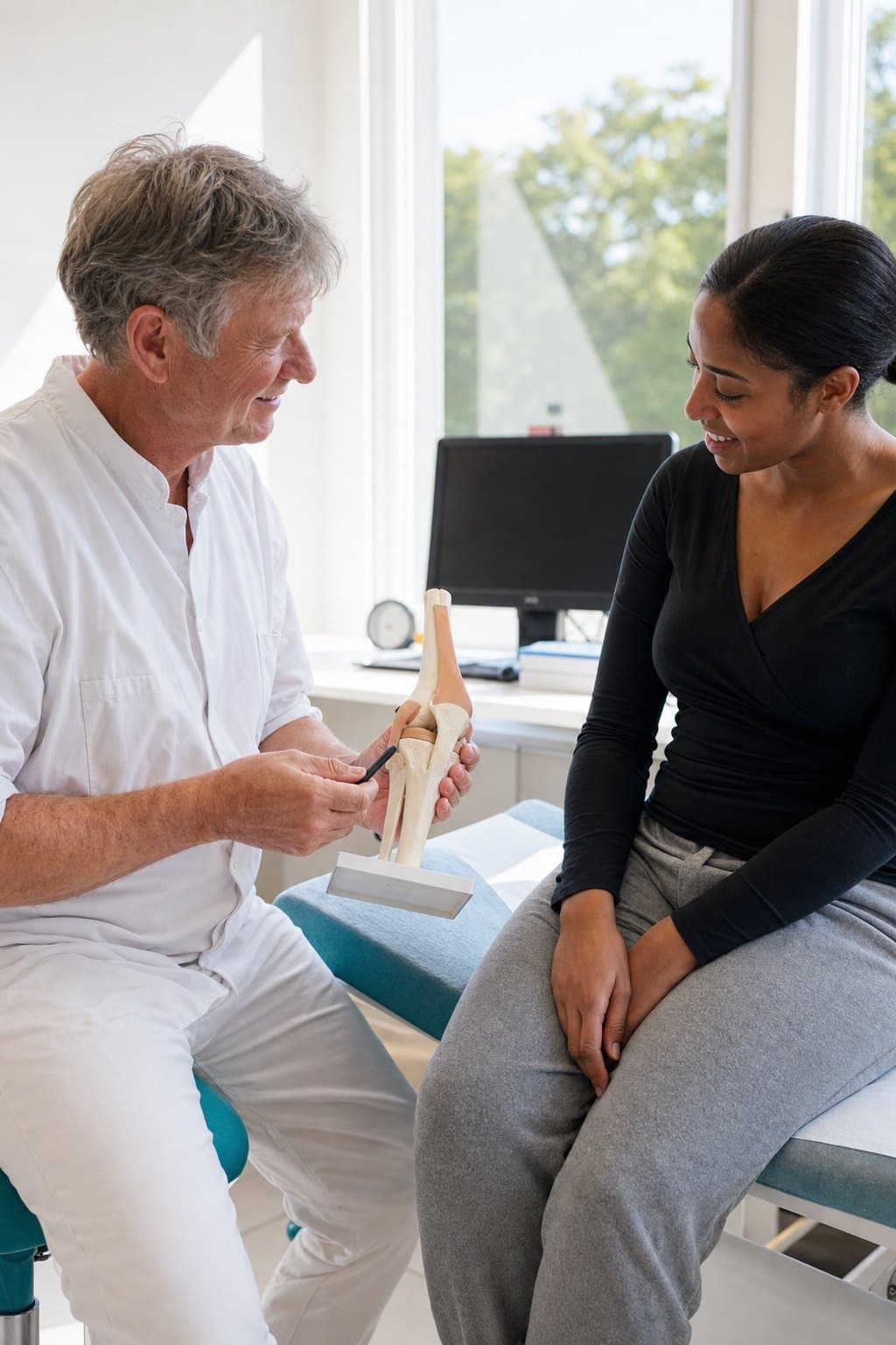 Orthopedisch chirurgen in het netwerk aan het werk